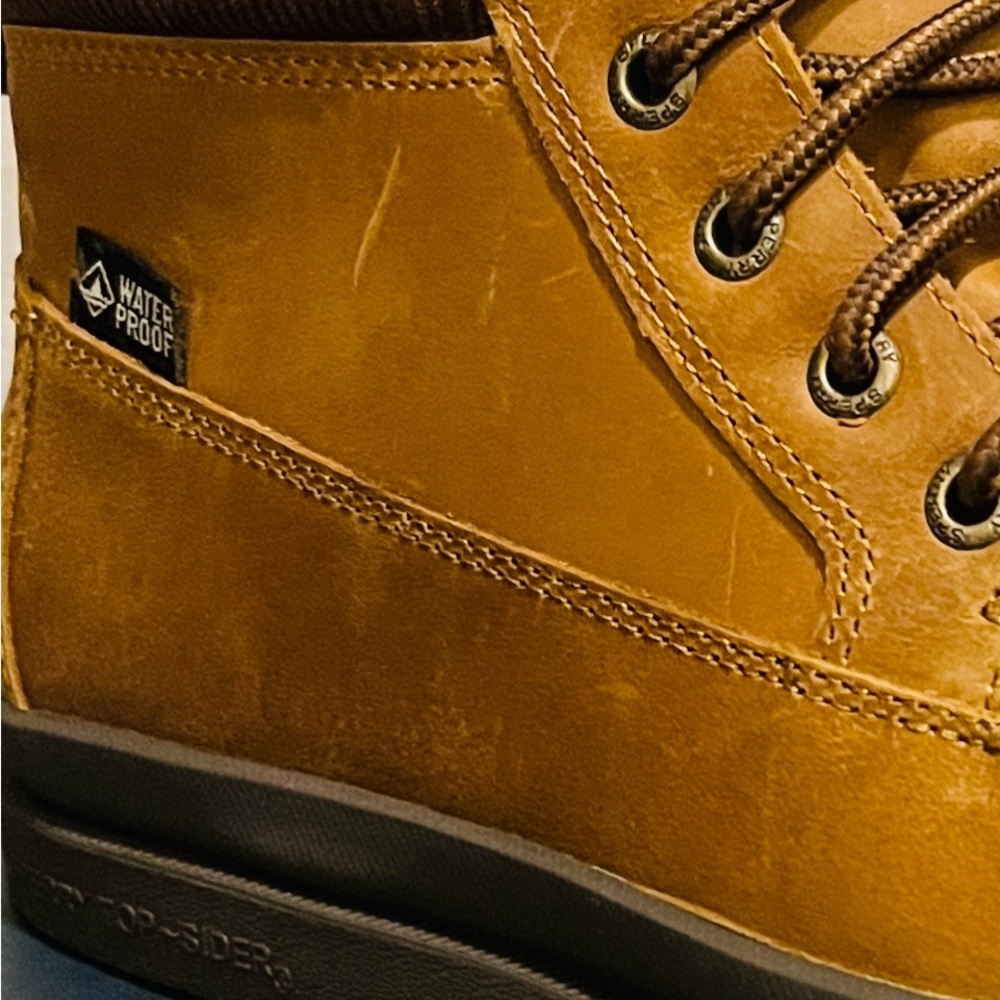 Sperry NWT Men's Wheat/Tan Leather Chukka Boots - Picture 12 of 14